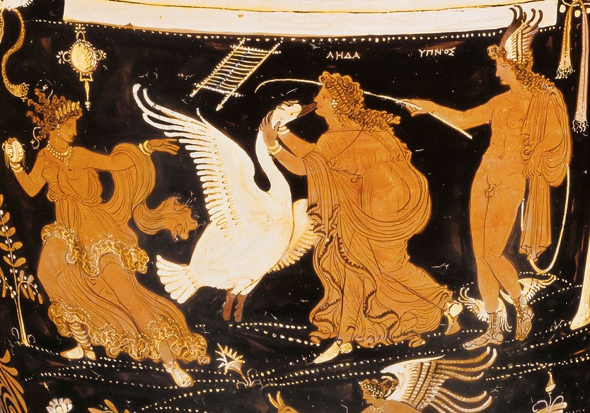 &Pi;&epsilon;&iota;&theta;ώ, &Zeta;&epsilon;ὺ&sigmaf; ὡ&sigmaf; &kappa;ύ&kappa;&nu;&omicron;&sigmaf;, &Lambda;ή&delta;&alpha;, &kappa;&alpha;ὶ Ὕ&pi;&nu;&omicron;&sigmaf;